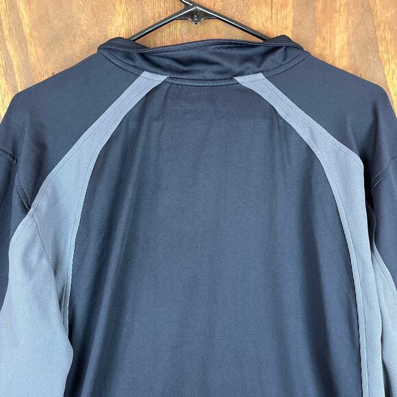 Greg Norman Mens Jacket Black Gray Golf 1/4 Zip Pullover Colorblock Large - Picture 12 of 13